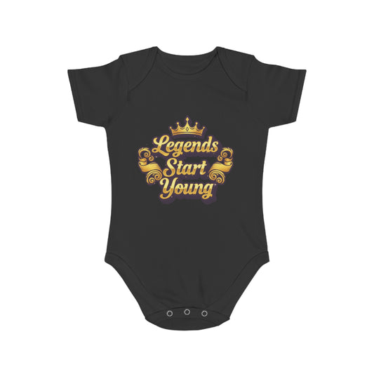 Legends Start Young Baby Bodysuit, Cute Baby Outfit, Newborn Gift, Baby Shower Gift, Toddler Apparel, Baby Clothes