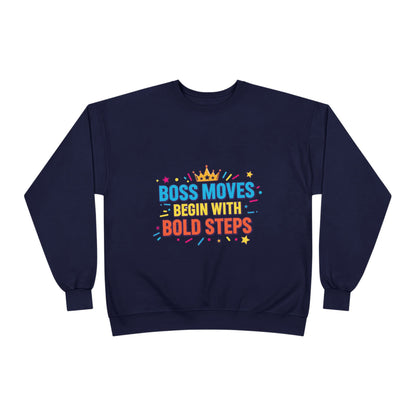 Bold Moves Eco-Friendly Crewneck Sweatshirt - Motivational Apparel for Bosses, Gifts for Entrepreneurs, Positive Vibes, Custom [...]