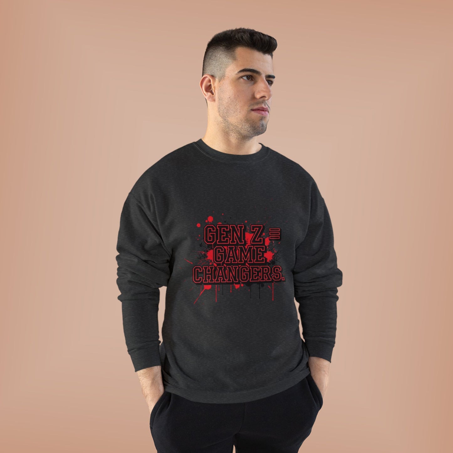 Gen Z Change Makers Eco-Friendly Sweatshirt, Unisex Pullovers, Casual Wear, Gift for Young Activists, Sustainable Fashion