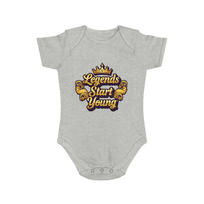 Legends Start Young Baby Bodysuit, Cute Baby Outfit, Newborn Gift, Baby Shower Gift, Toddler Apparel, Baby Clothes