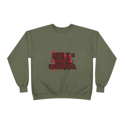 Gen Z Change Makers Eco-Friendly Sweatshirt, Unisex Pullovers, Casual Wear, Gift for Young Activists, Sustainable Fashion