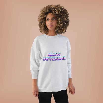 Glow Different Unisex Eco-Friendly Crewneck Sweatshirt, Cool Gift for Friends, Trendy Casual Wear, Cozy Fashion for All Occasions, [...]