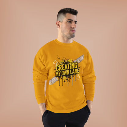Creative Vibes Eco-Friendly Crewneck Sweatshirt, Inspirational Gift, Unisex Apparel, Casual Wear, Sustainable Fashion