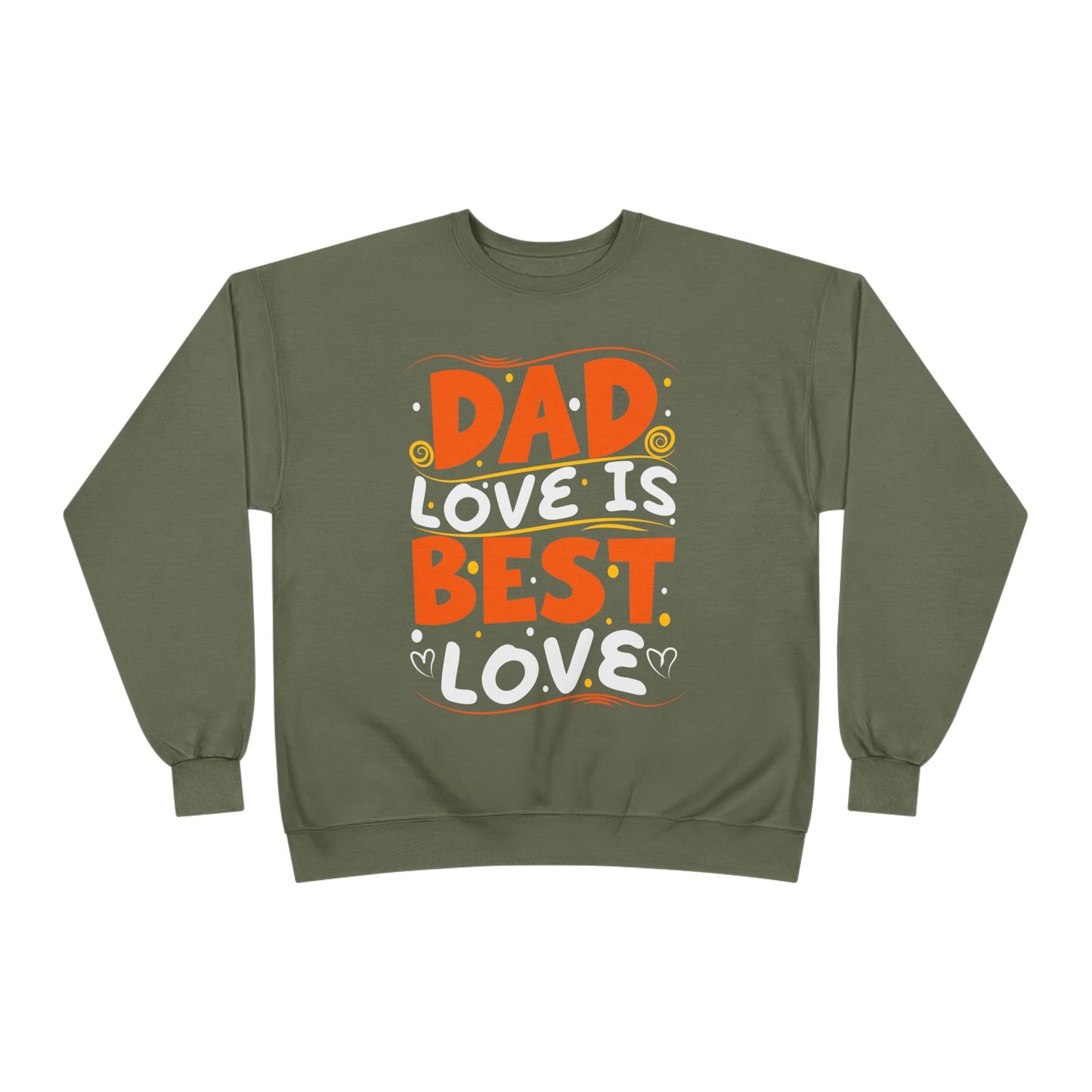 Dad Best Eco-Friendly Crewneck Sweatshirt, Perfect Gift for Father's Day, Unisex Sweatshirt, Cozy Wear, Family Celebration