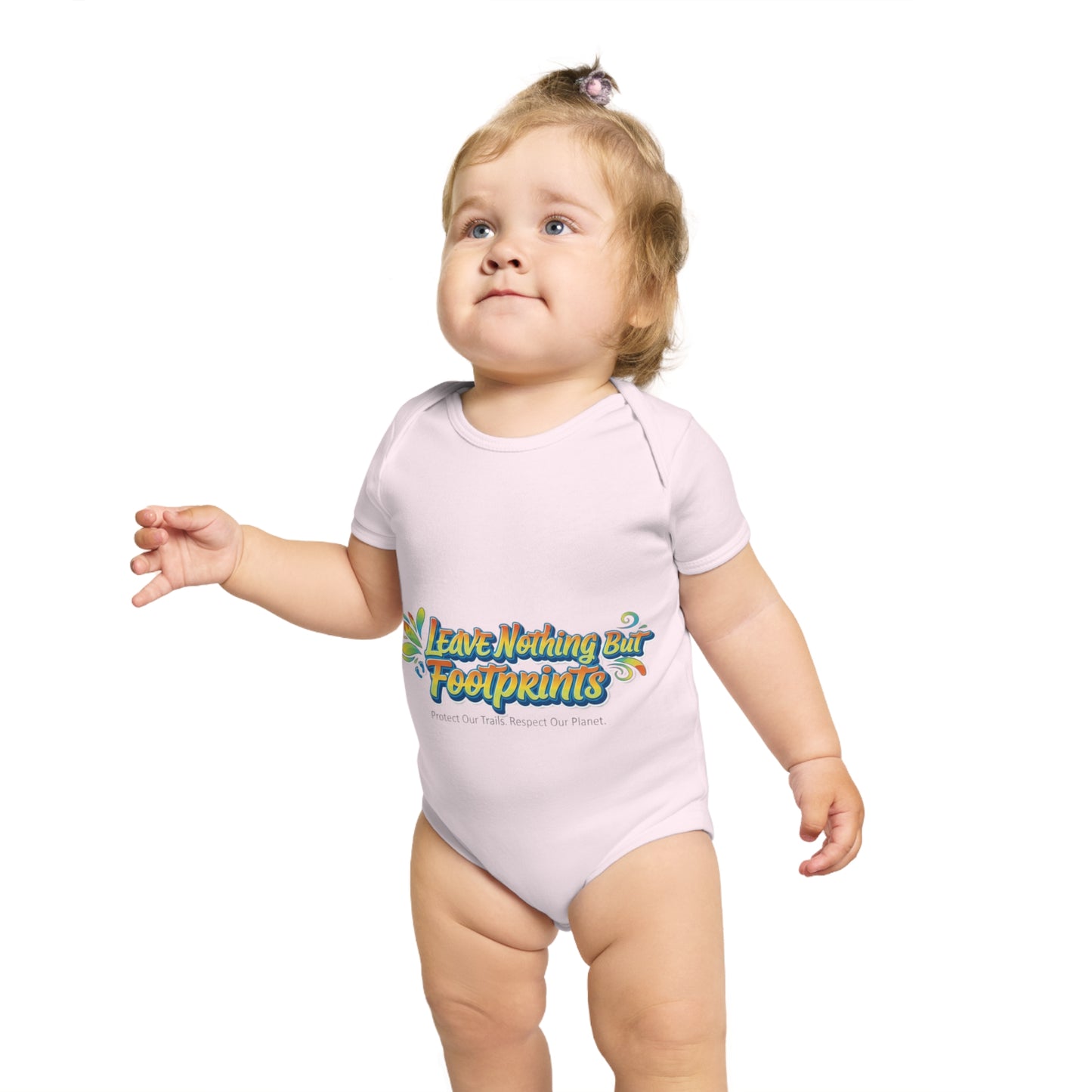 Eco-Friendly Baby Bodysuit - Leave Nothing Our Footprints - Cute Gift for Baby Shower, Sustainable Fashion, Nursery Decor, Earth Day Outfit