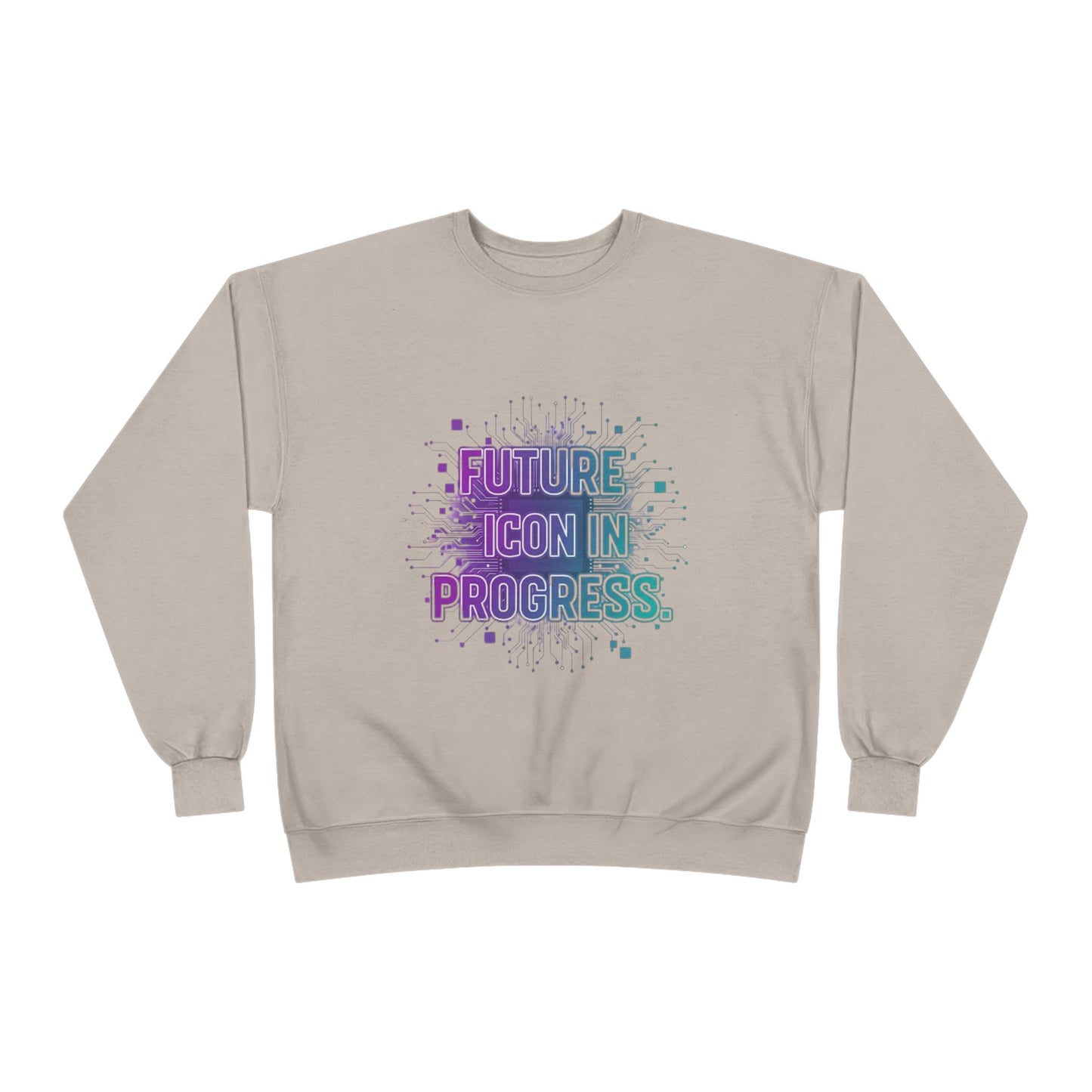 Future Icon in Progress Eco-Friendly Crewneck Sweatshirt, Unisex Sweatshirt, Inspirational Gift, Casual Wear, Comfortable Sweater, [...]