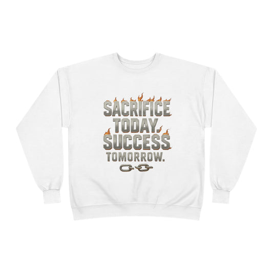 Motivational Eco-Friendly Sweatshirt | Unisex Crewneck | Perfect for Athletes, Students, Gifts, Casual Wear