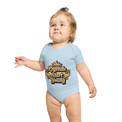 Legends Start Young Baby Bodysuit, Cute Baby Outfit, Newborn Gift, Baby Shower Gift, Toddler Apparel, Baby Clothes