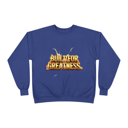 Built for Greatness Unisex EcoSmart Crewneck Sweatshirt, Motivational Sweater, Gift for Him/Her, Fitness Apparel, Cozy Casual Wear, [...]