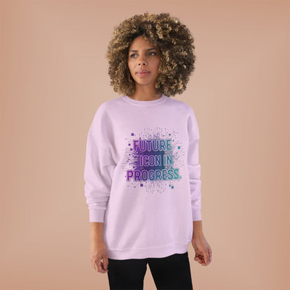 Future Icon in Progress Eco-Friendly Crewneck Sweatshirt, Unisex Sweatshirt, Inspirational Gift, Casual Wear, Comfortable Sweater, [...]
