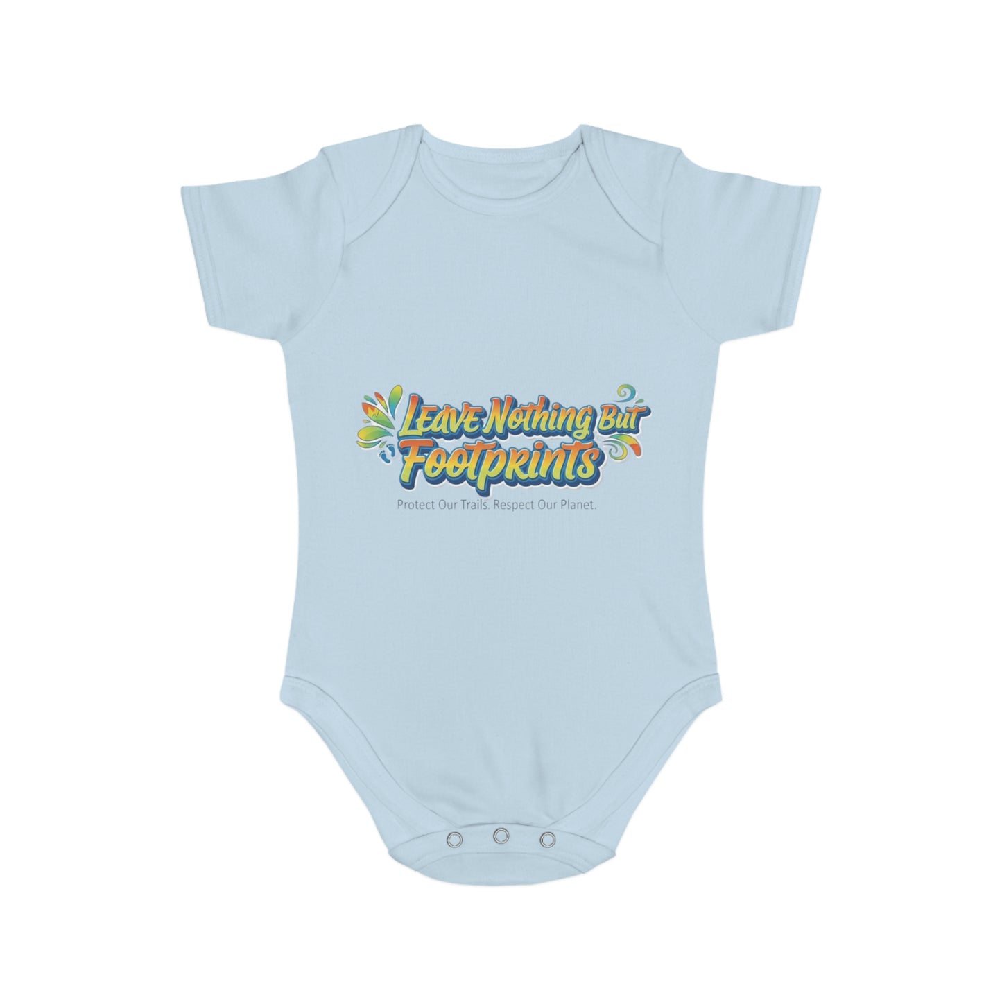 Eco-Friendly Baby Bodysuit - Leave Nothing Our Footprints - Cute Gift for Baby Shower, Sustainable Fashion, Nursery Decor, Earth Day Outfit