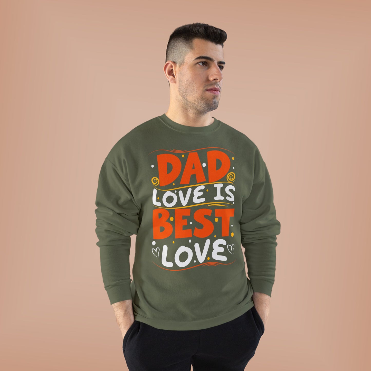 Dad Best Eco-Friendly Crewneck Sweatshirt, Perfect Gift for Father's Day, Unisex Sweatshirt, Cozy Wear, Family Celebration