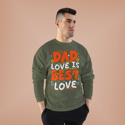 Dad Best Eco-Friendly Crewneck Sweatshirt, Perfect Gift for Father's Day, Unisex Sweatshirt, Cozy Wear, Family Celebration