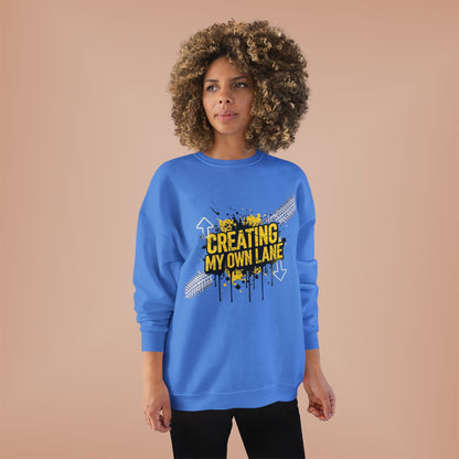 Creative Vibes Eco-Friendly Crewneck Sweatshirt, Inspirational Gift, Unisex Apparel, Casual Wear, Sustainable Fashion