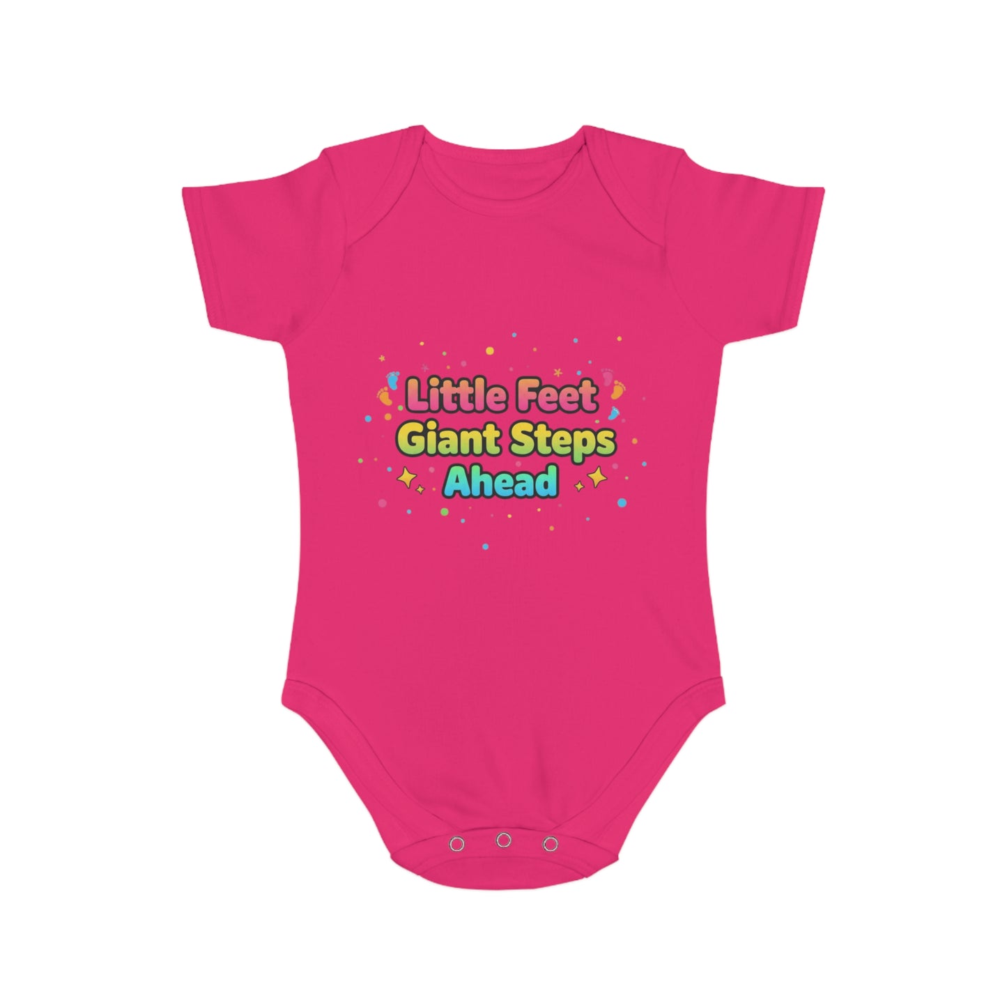 Cute Baby Bodysuit with Colorful Design, Perfect for Gifting, Newborn Essentials, Baby Shower, Every Day Wear, Little Feet, Giant [...]