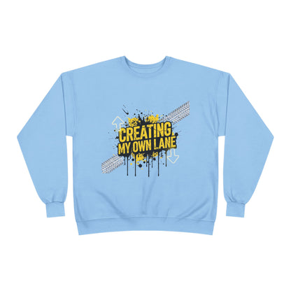 Creative Vibes Eco-Friendly Crewneck Sweatshirt, Inspirational Gift, Unisex Apparel, Casual Wear, Sustainable Fashion