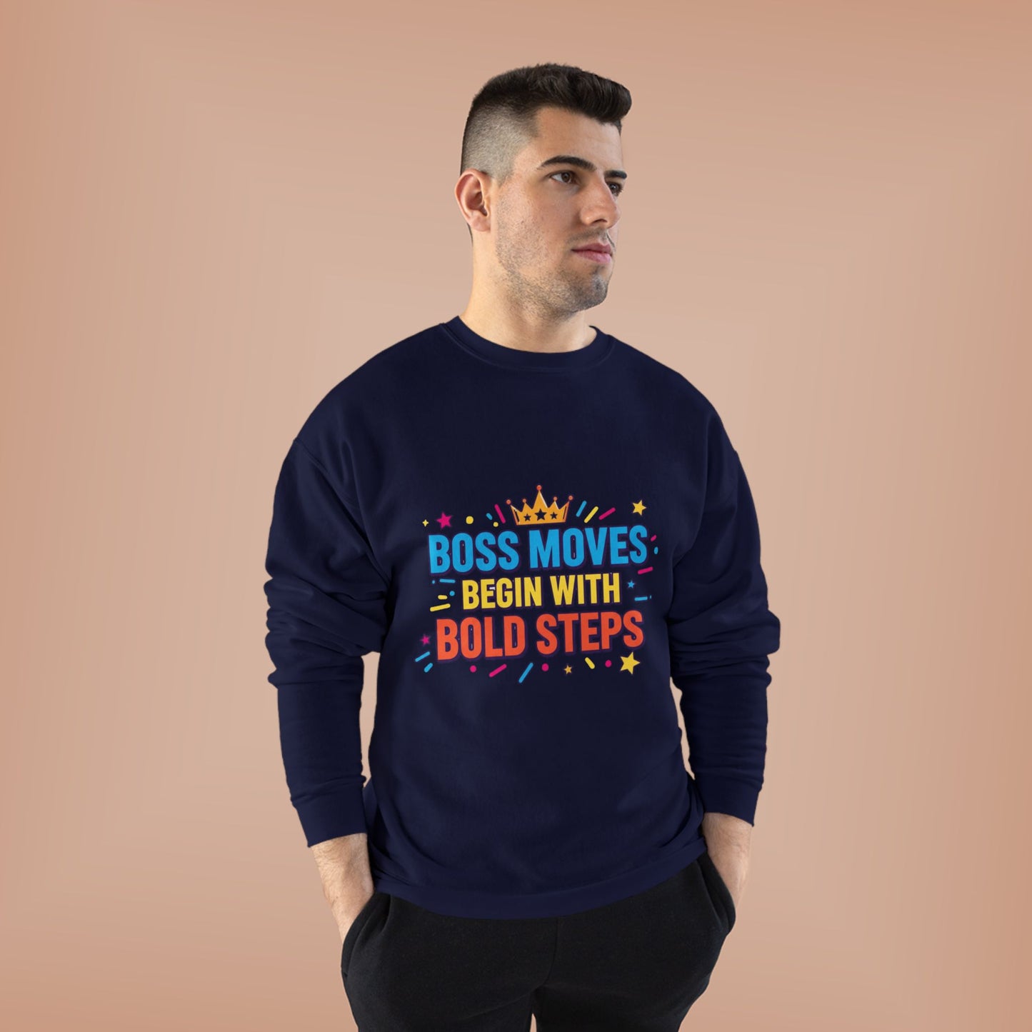 Bold Moves Eco-Friendly Crewneck Sweatshirt - Motivational Apparel for Bosses, Gifts for Entrepreneurs, Positive Vibes, Custom [...]