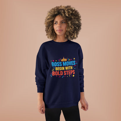 Bold Moves Eco-Friendly Crewneck Sweatshirt - Motivational Apparel for Bosses, Gifts for Entrepreneurs, Positive Vibes, Custom [...]