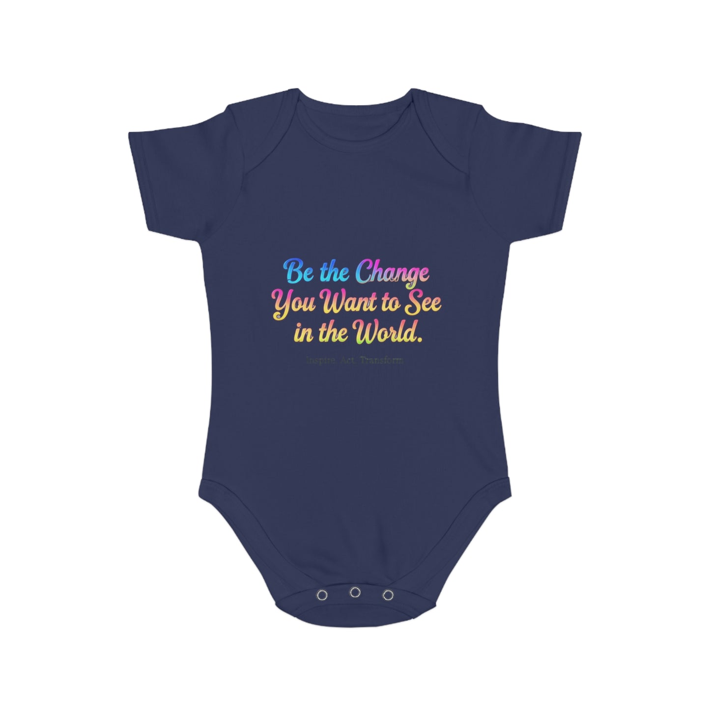 Inspirational Baby Bodysuit - Be the Change, Adorable Gift for Newborns, Baby Shower, Toddler Outfit, Cute Baby Clothes, Thoughtful Gift