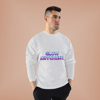 Glow Different Unisex Eco-Friendly Crewneck Sweatshirt, Cool Gift for Friends, Trendy Casual Wear, Cozy Fashion for All Occasions, [...]