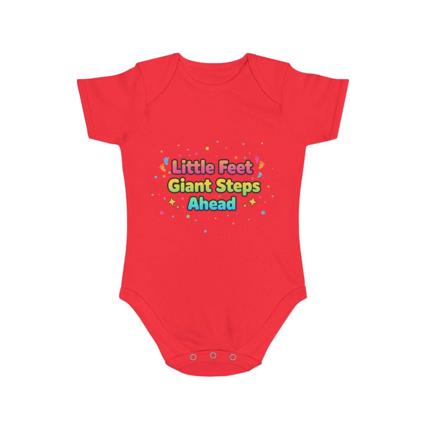 Cute Baby Bodysuit with Colorful Design, Perfect for Gifting, Newborn Essentials, Baby Shower, Every Day Wear, Little Feet, Giant [...]