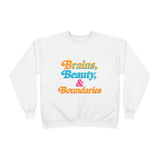 Motivational Eco-Friendly Crewneck Sweatshirt, Inspiring Sweatshirt, Gift for Her, Everyday Wear, Casual Style, Self-Love Apparel