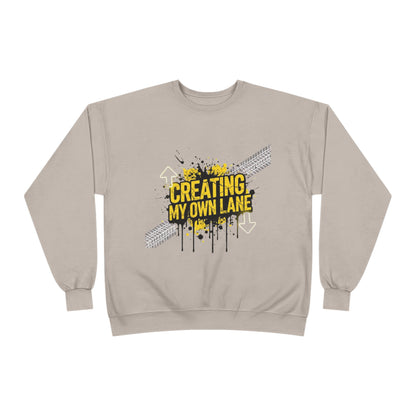 Creative Vibes Eco-Friendly Crewneck Sweatshirt, Inspirational Gift, Unisex Apparel, Casual Wear, Sustainable Fashion