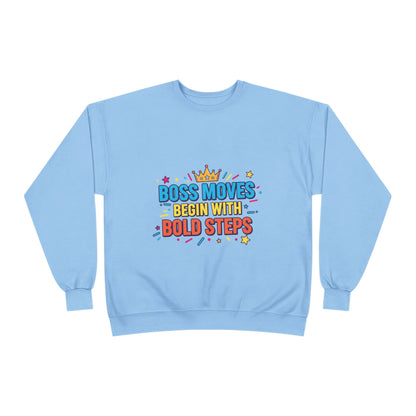 Bold Moves Eco-Friendly Crewneck Sweatshirt - Motivational Apparel for Bosses, Gifts for Entrepreneurs, Positive Vibes, Custom [...]