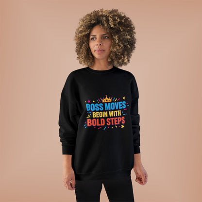 Bold Moves Eco-Friendly Crewneck Sweatshirt - Motivational Apparel for Bosses, Gifts for Entrepreneurs, Positive Vibes, Custom [...]
