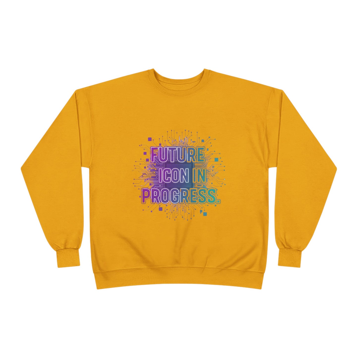 Future Icon in Progress Eco-Friendly Crewneck Sweatshirt, Unisex Sweatshirt, Inspirational Gift, Casual Wear, Comfortable Sweater, [...]