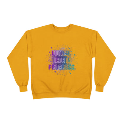 Future Icon in Progress Eco-Friendly Crewneck Sweatshirt, Unisex Sweatshirt, Inspirational Gift, Casual Wear, Comfortable Sweater, [...]