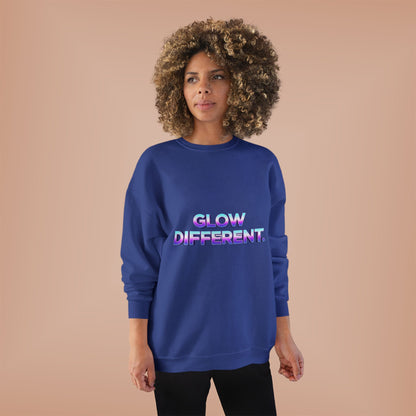 Glow Different Unisex Eco-Friendly Crewneck Sweatshirt, Cool Gift for Friends, Trendy Casual Wear, Cozy Fashion for All Occasions, [...]
