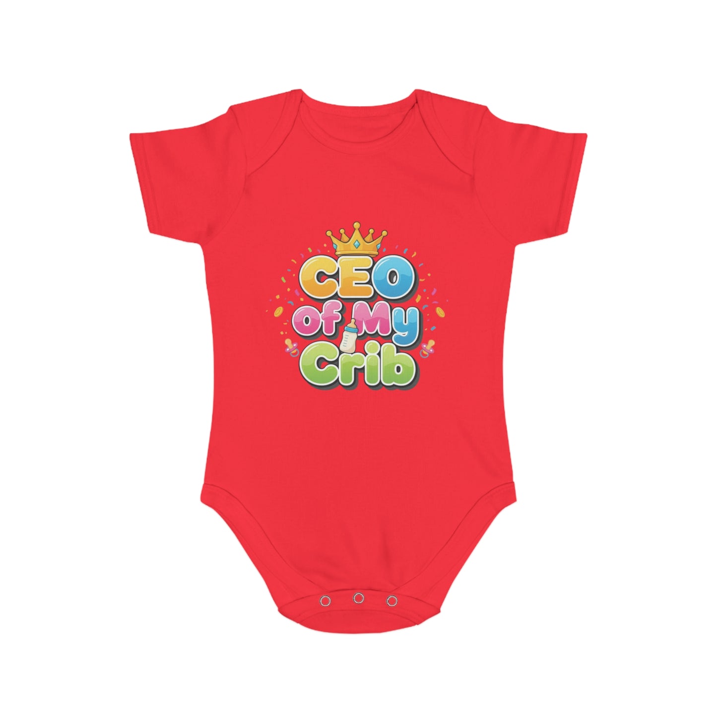 Cute Baby Bodysuit - CEO of My Crib, Birthday Gift, Baby Shower, New Parent, Infant Clothing, Fun Baby Outfit