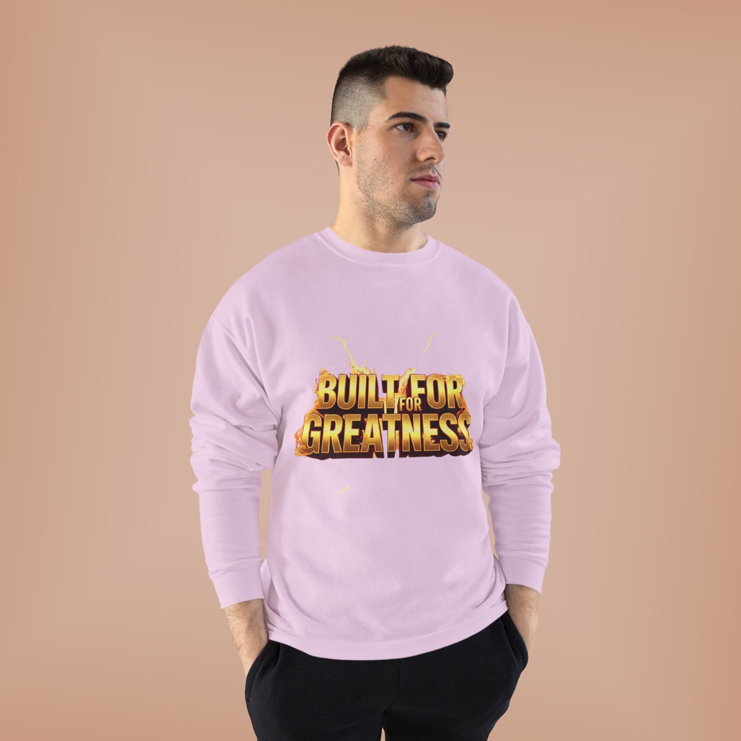 Built for Greatness Unisex EcoSmart Crewneck Sweatshirt, Motivational Sweater, Gift for Him/Her, Fitness Apparel, Cozy Casual Wear, [...]