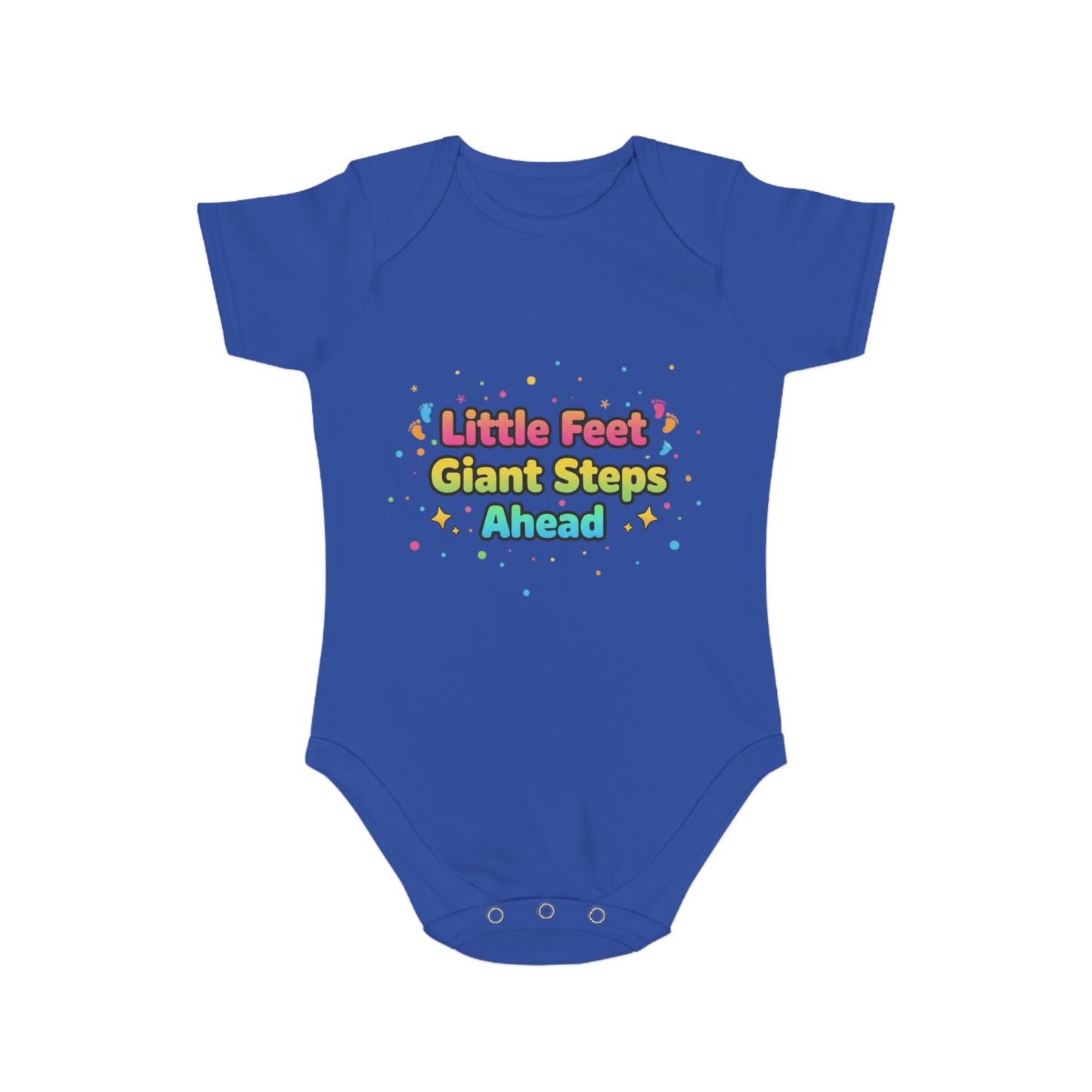Cute Baby Bodysuit with Colorful Design, Perfect for Gifting, Newborn Essentials, Baby Shower, Every Day Wear, Little Feet, Giant [...]