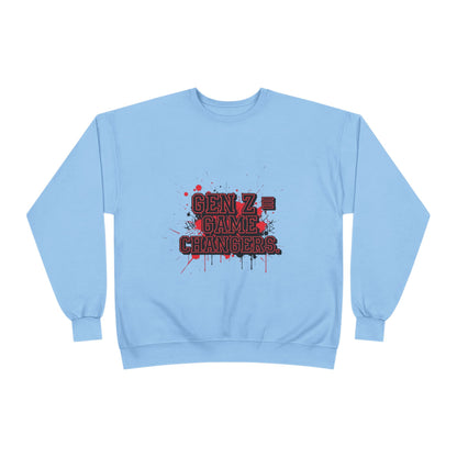 Gen Z Change Makers Eco-Friendly Sweatshirt, Unisex Pullovers, Casual Wear, Gift for Young Activists, Sustainable Fashion