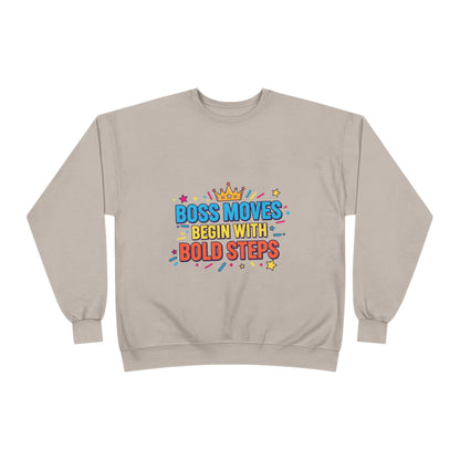 Bold Moves Eco-Friendly Crewneck Sweatshirt - Motivational Apparel for Bosses, Gifts for Entrepreneurs, Positive Vibes, Custom [...]