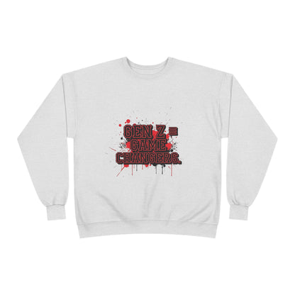 Gen Z Change Makers Eco-Friendly Sweatshirt, Unisex Pullovers, Casual Wear, Gift for Young Activists, Sustainable Fashion