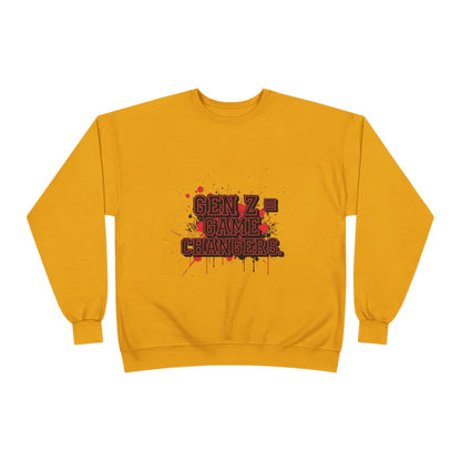 Gen Z Change Makers Eco-Friendly Sweatshirt, Unisex Pullovers, Casual Wear, Gift for Young Activists, Sustainable Fashion
