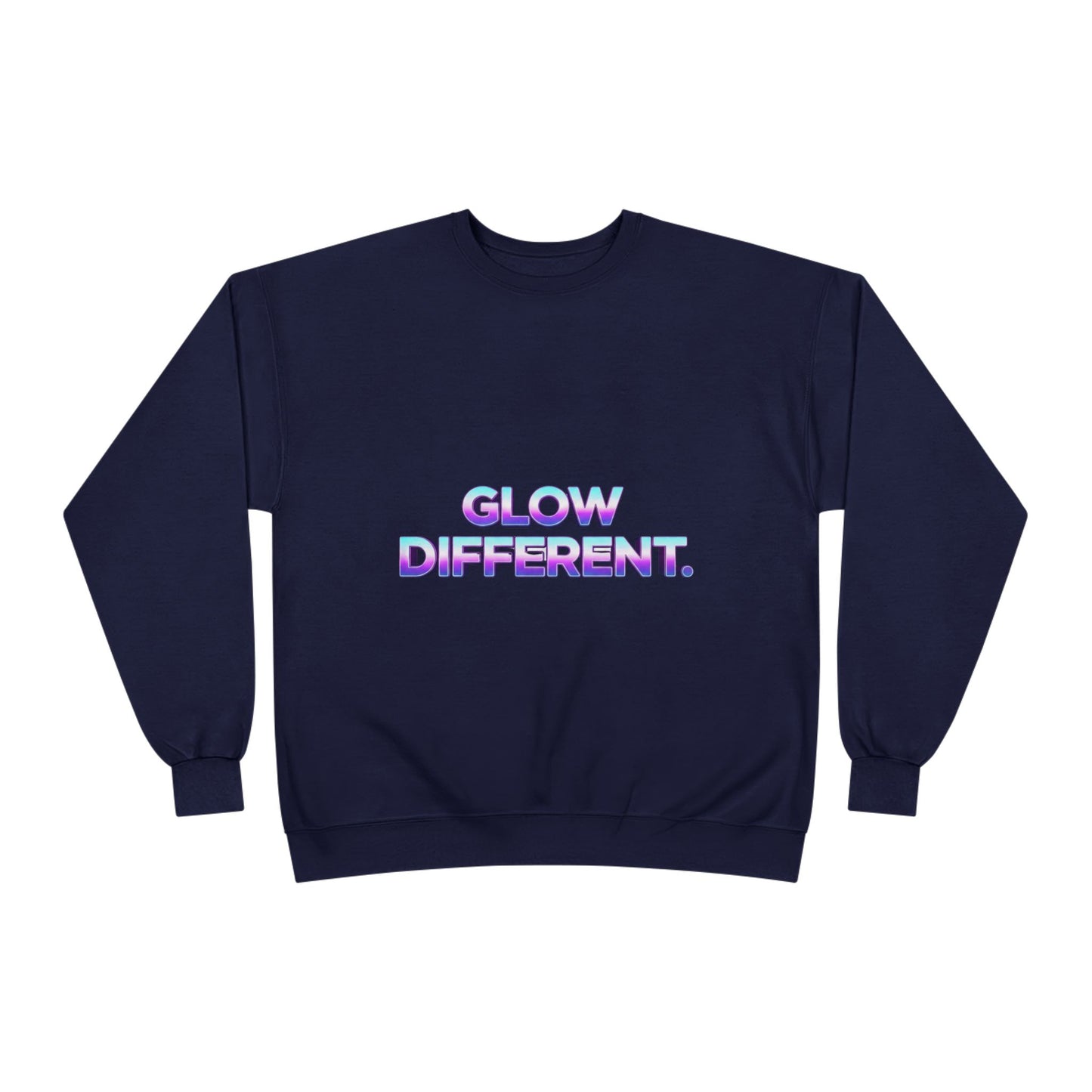 Glow Different Unisex Eco-Friendly Crewneck Sweatshirt, Cool Gift for Friends, Trendy Casual Wear, Cozy Fashion for All Occasions, [...]