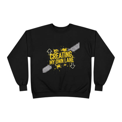 Creative Vibes Eco-Friendly Crewneck Sweatshirt, Inspirational Gift, Unisex Apparel, Casual Wear, Sustainable Fashion