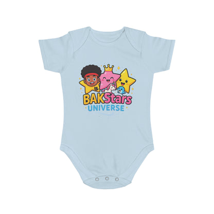 Colorful Baby Bodysuit with BAKStars Universe Design - Perfect Gift for Newborns, Baby Showers, Birthdays, Everyday Wear, and Playtime!