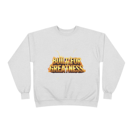 Built for Greatness Unisex EcoSmart Crewneck Sweatshirt, Motivational Sweater, Gift for Him/Her, Fitness Apparel, Cozy Casual Wear, [...]