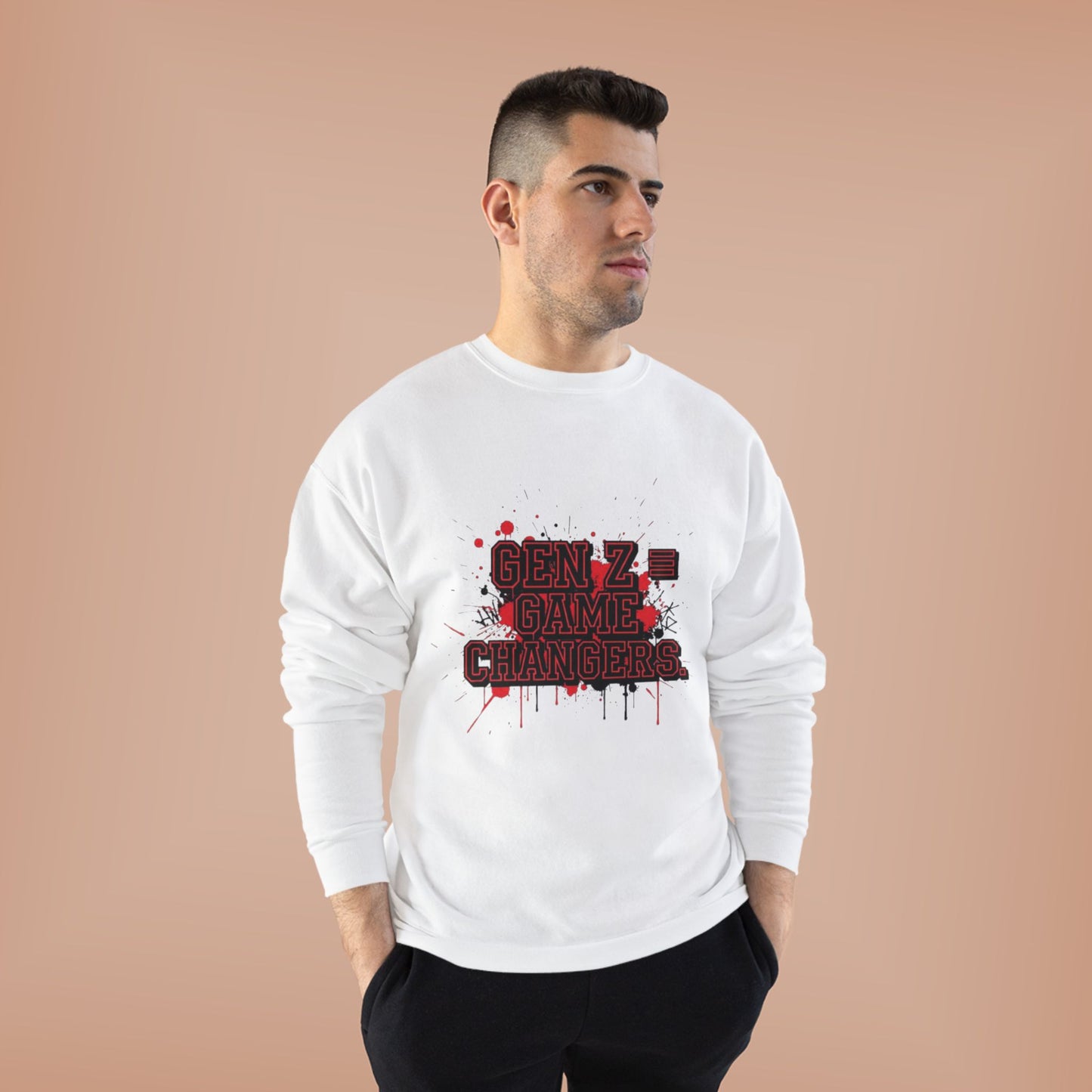 Gen Z Change Makers Eco-Friendly Sweatshirt, Unisex Pullovers, Casual Wear, Gift for Young Activists, Sustainable Fashion