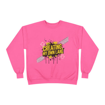 Creative Vibes Eco-Friendly Crewneck Sweatshirt, Inspirational Gift, Unisex Apparel, Casual Wear, Sustainable Fashion