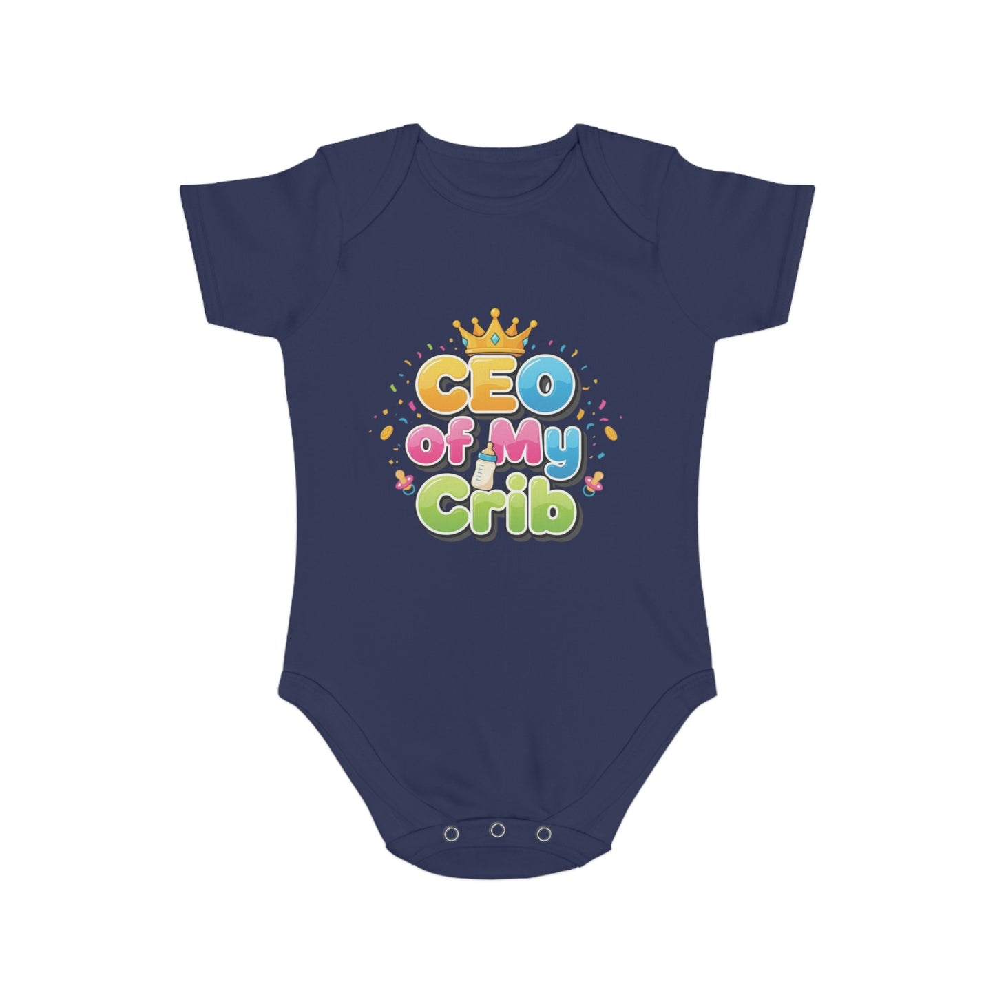 Cute Baby Bodysuit - CEO of My Crib, Birthday Gift, Baby Shower, New Parent, Infant Clothing, Fun Baby Outfit