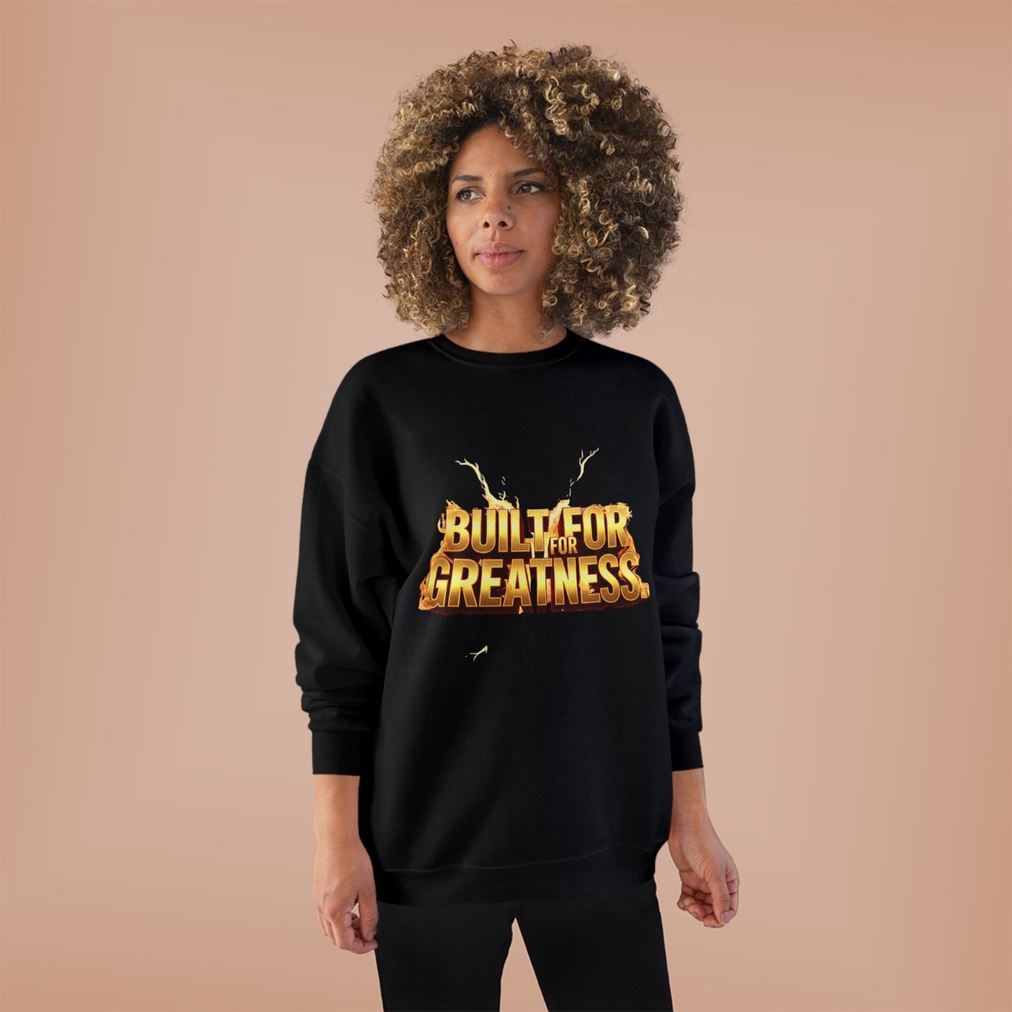 Built for Greatness Unisex EcoSmart Crewneck Sweatshirt, Motivational Sweater, Gift for Him/Her, Fitness Apparel, Cozy Casual Wear, [...]