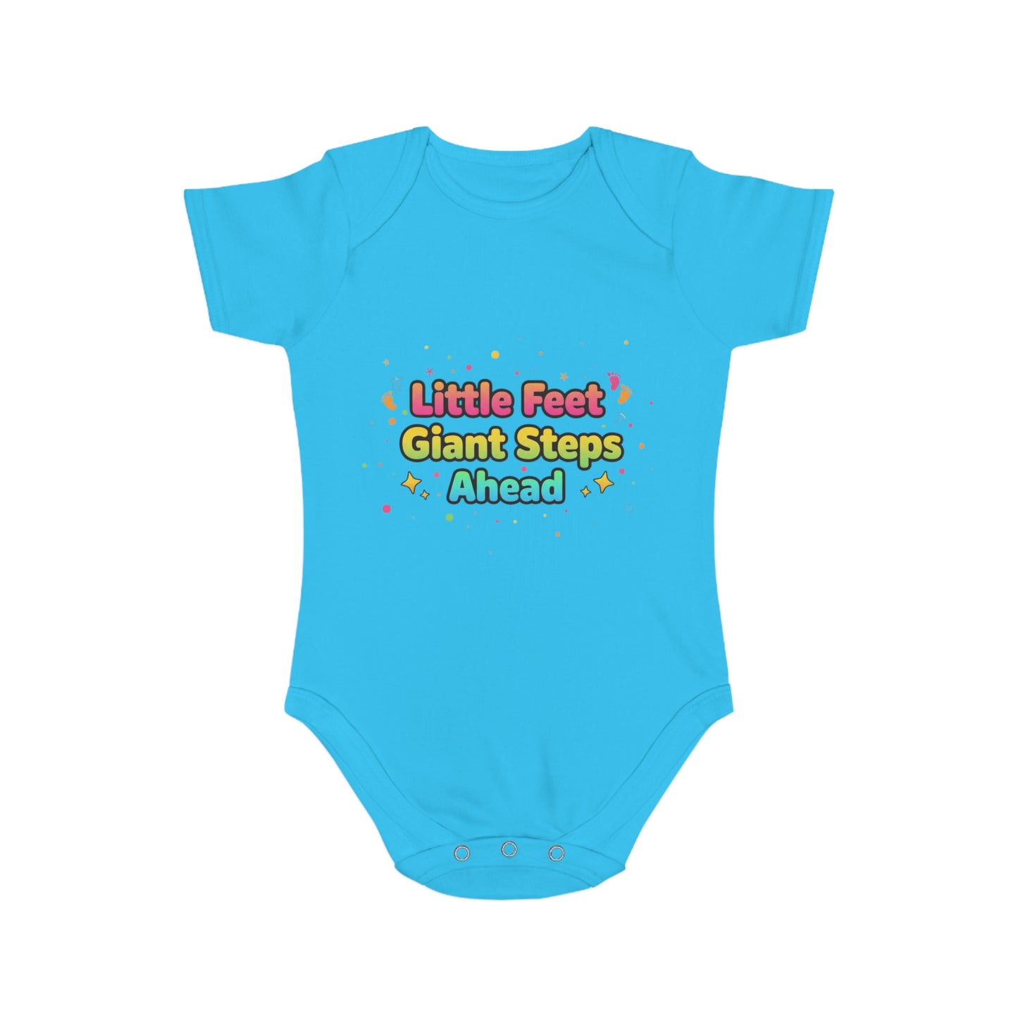 Cute Baby Bodysuit with Colorful Design, Perfect for Gifting, Newborn Essentials, Baby Shower, Every Day Wear, Little Feet, Giant [...]