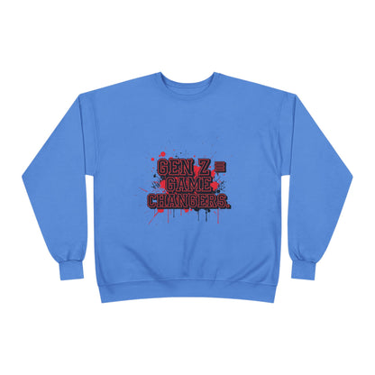 Gen Z Change Makers Eco-Friendly Sweatshirt, Unisex Pullovers, Casual Wear, Gift for Young Activists, Sustainable Fashion
