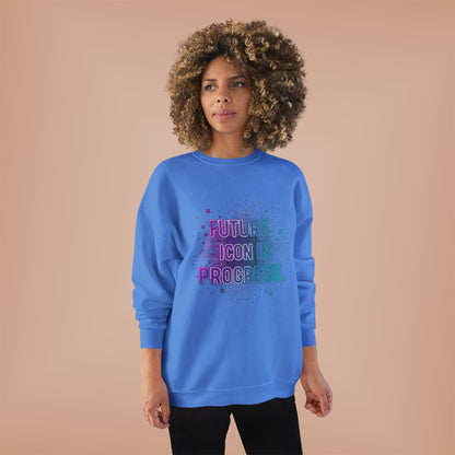 Future Icon in Progress Eco-Friendly Crewneck Sweatshirt, Unisex Sweatshirt, Inspirational Gift, Casual Wear, Comfortable Sweater, [...]